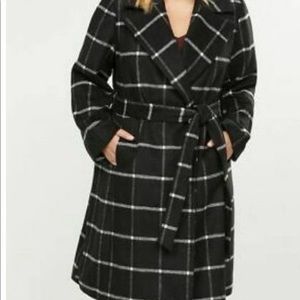 Lane Bryant plaid wool coat size: 18/20